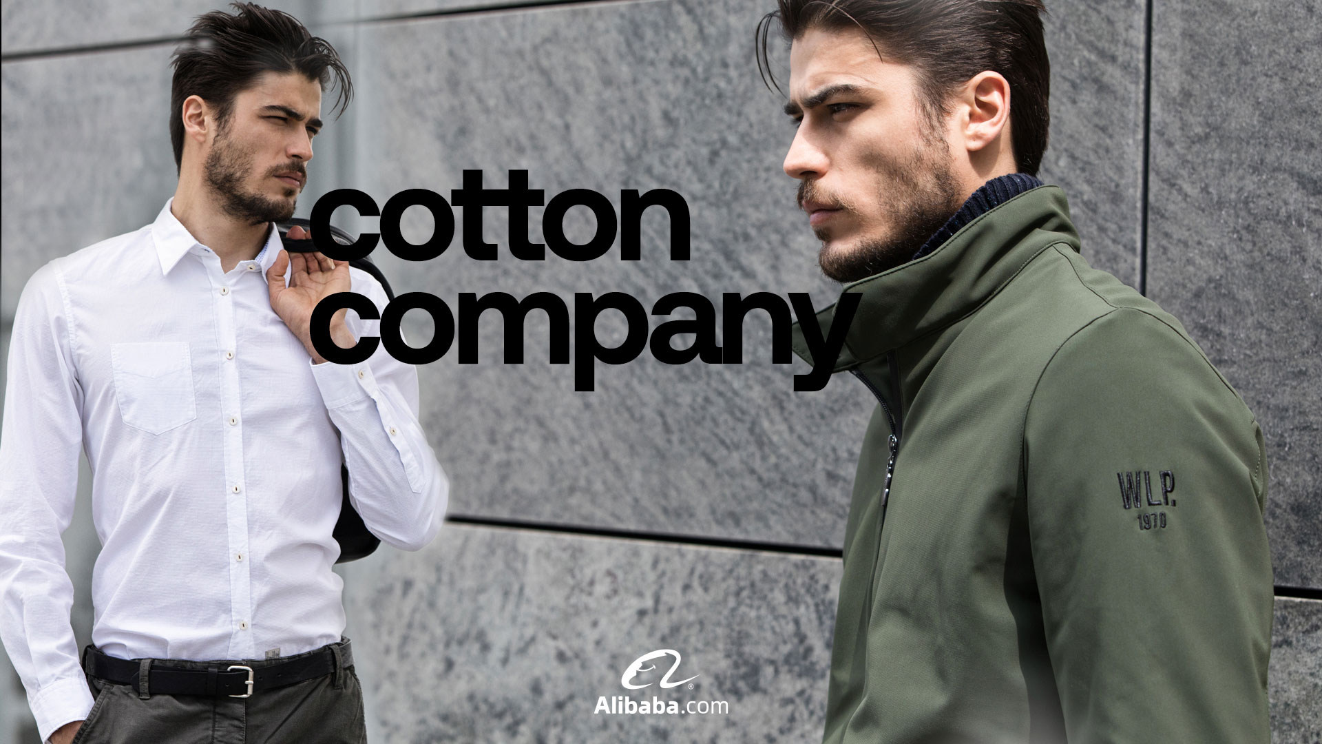Modelli che indossano vestiti Cotton Company per Alibaba.com