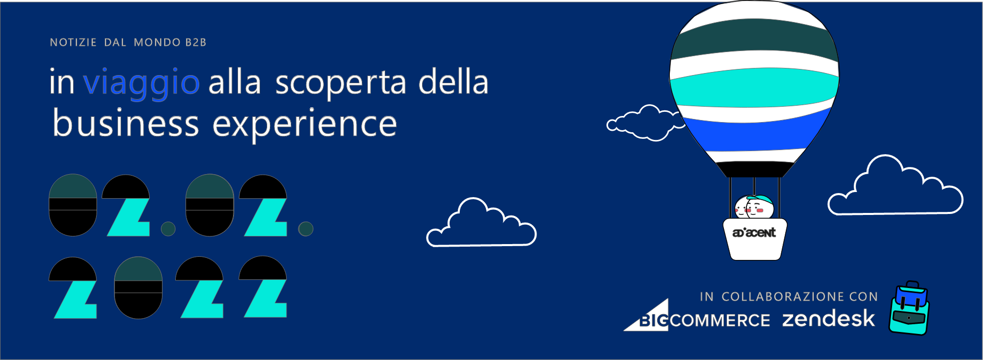in viaggio alla scoperta della business experience, disegno di una mongolfiera