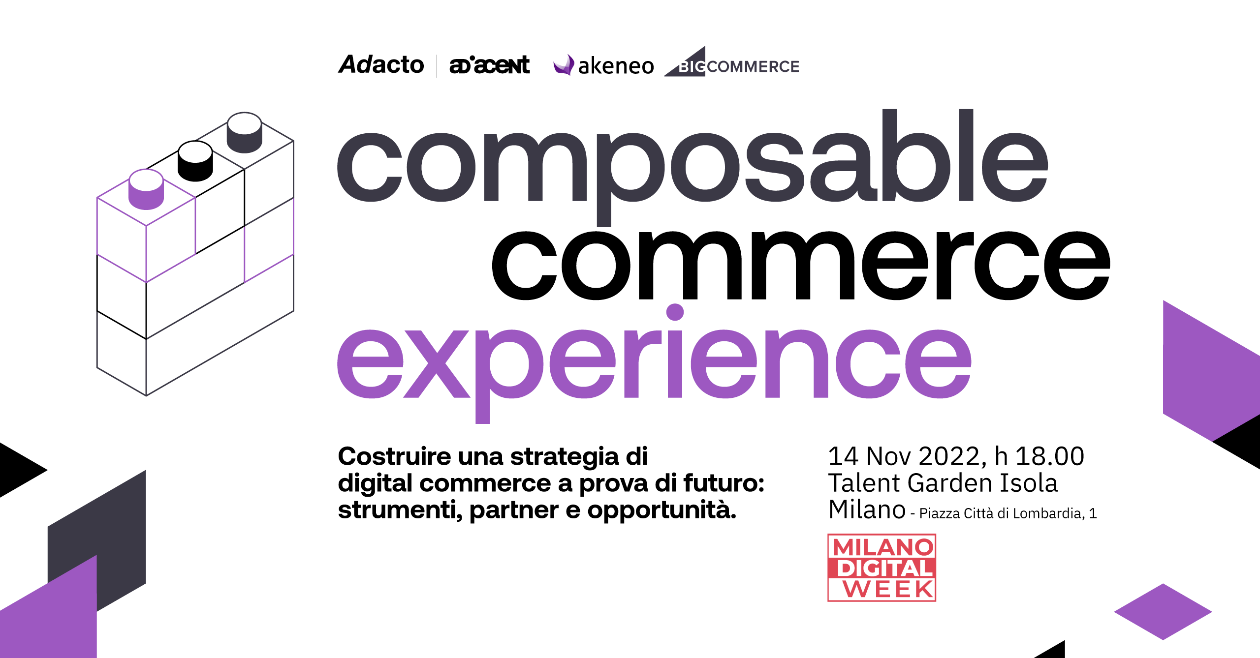 Adacto e Adiacent per Akeneo e Bigcommerce: composable commerce experience