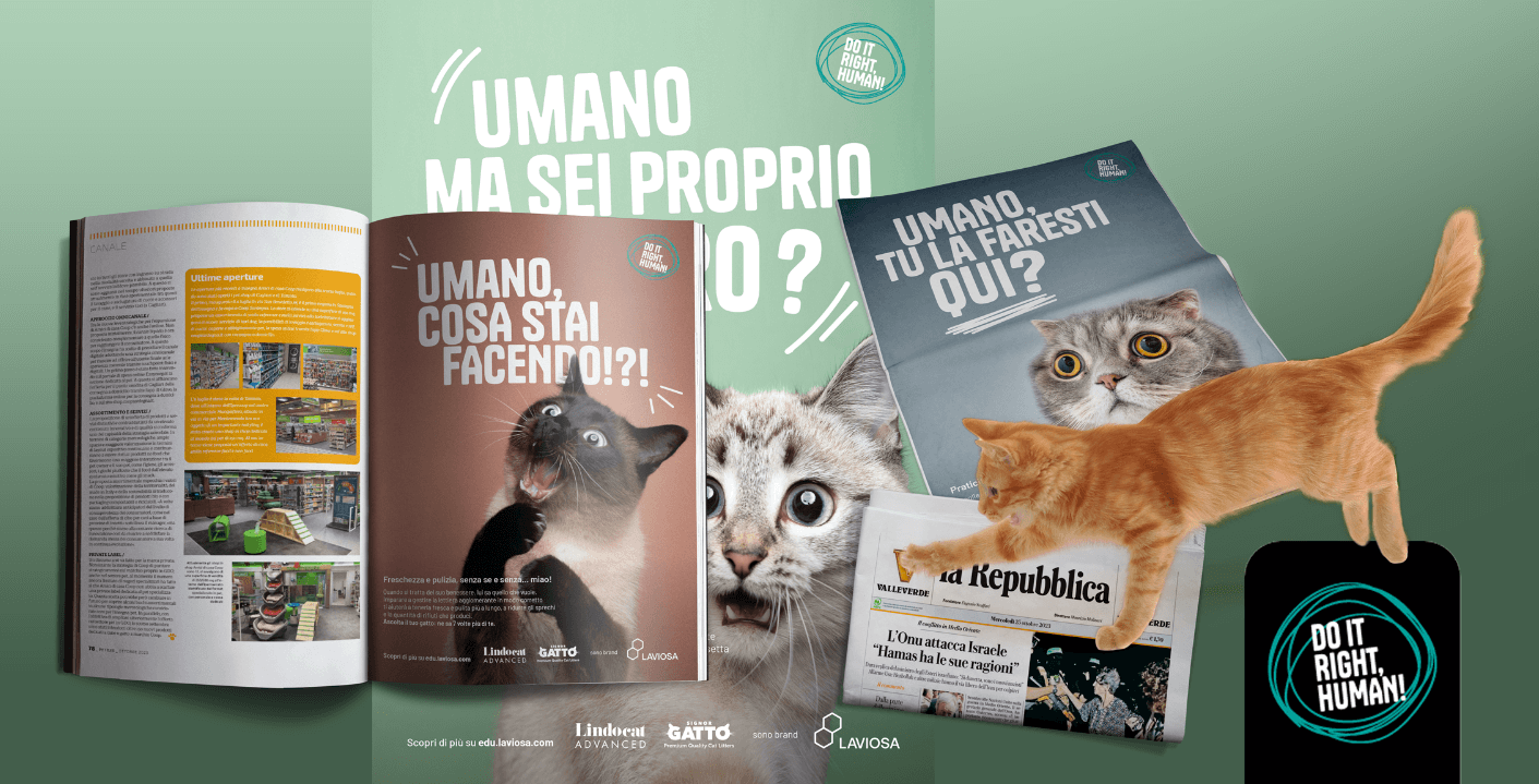 Immagini pubblicità Lindocat su varie riviste